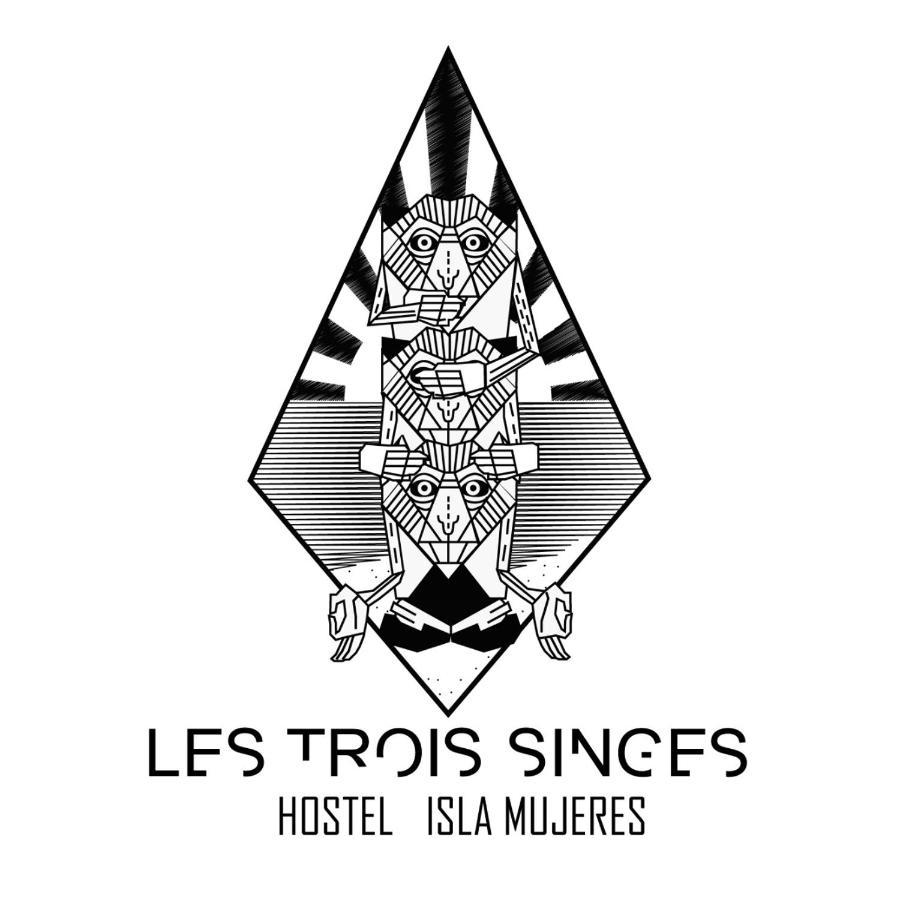 Les Trois Singes - Friendly Hostel Isla Mujeres Luaran gambar